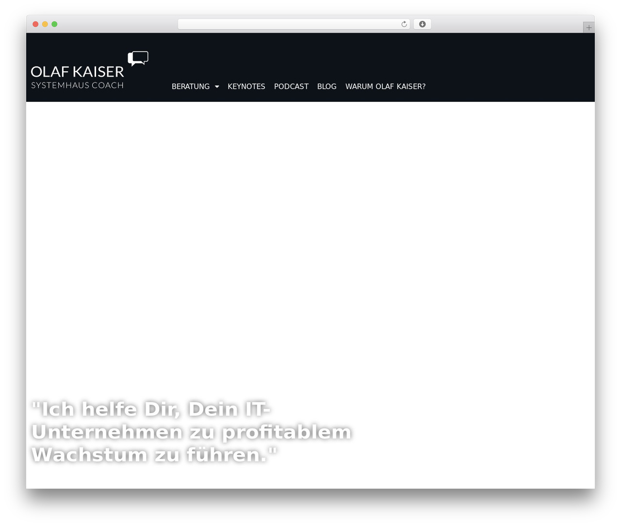 Olaf Kaiser · Systemhauscoach WordPress theme - olaf-kaiser.coach