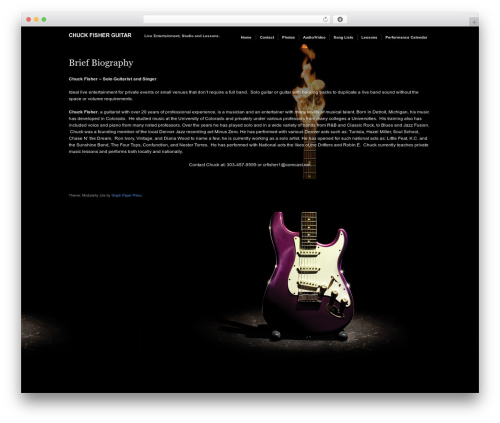 Modularity Lite WordPress theme - chuckfisherguitar.com