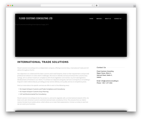 Theme WordPress GoodChoice - customsconsulting.ie