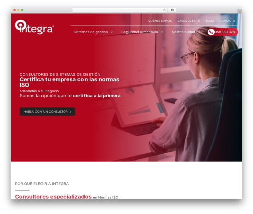 Theme WordPress Idento Framework - consultoresdesistemasdegestion.es