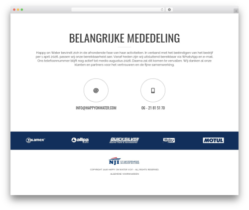 Theme WordPress North - happyonwater.com