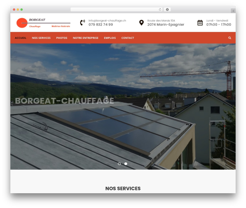 Theme WordPress Trowel - borgeat-chauffage.ch