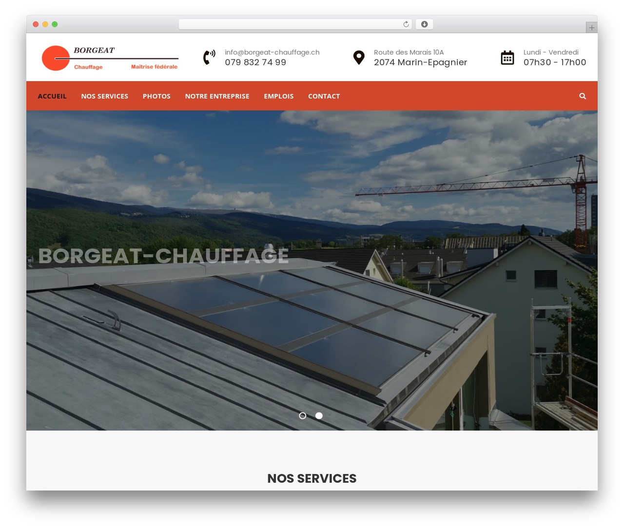 Theme WordPress Trowel - borgeat-chauffage.ch