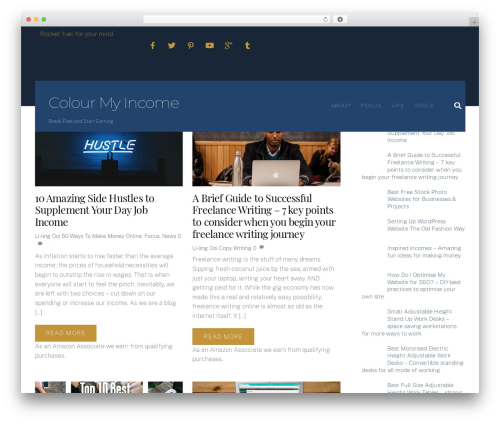 Themify Ultra theme WordPress - colourmyincome.com