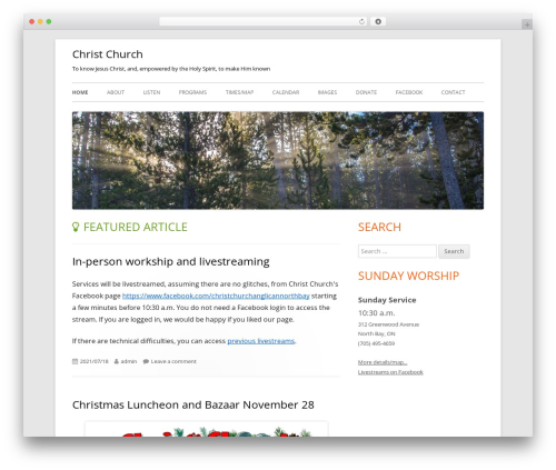 Tiny Framework WordPress theme - christchurchnorthbay.ca Tiny Framework WordPress theme - christchurchnorthbay.ca