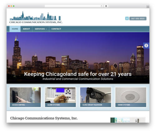Triggerfish Responsive premium WordPress theme - chicagocommunicationsystems.com