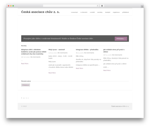 Uber premium WordPress theme - csach.cz