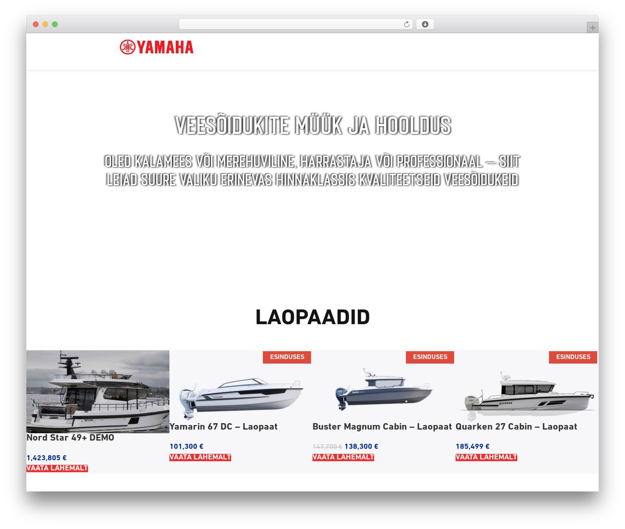 Woodmart WP theme - jmkmarine.ee