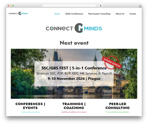 WordPress theme Confera - connect-minds.com
