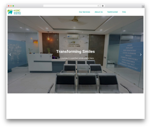 Bwd services showcase WordPress plugin - khandelwaldentalcare.com