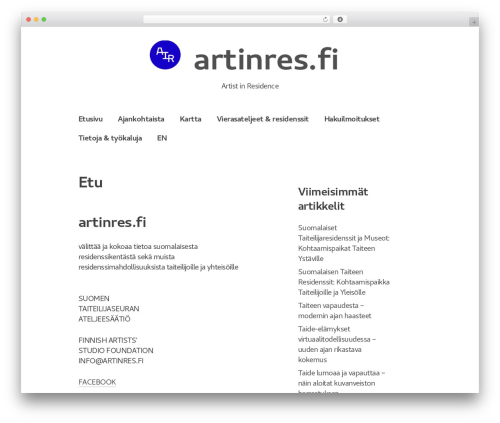 XSimply best free WordPress theme - artinres.fi