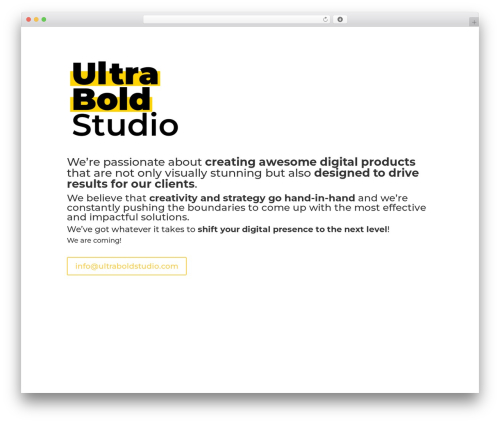 Divi theme WordPress - ultraboldstudio.com