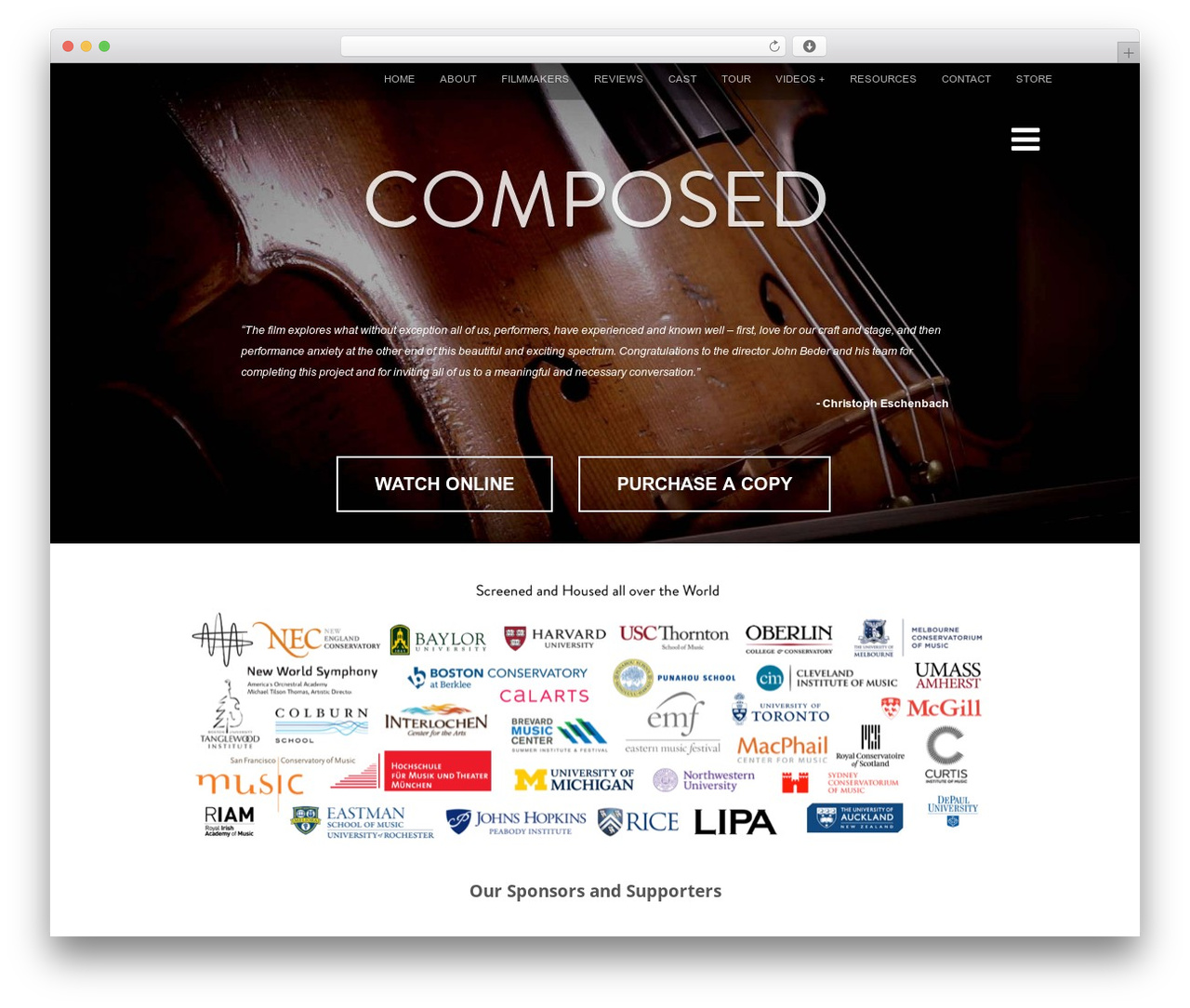 Optimizer PRO WordPress theme - composeddocumentary.com