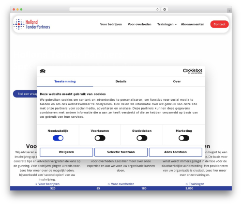Stuurlui Low-code WordPress theme - hollandtenderpartners.nl