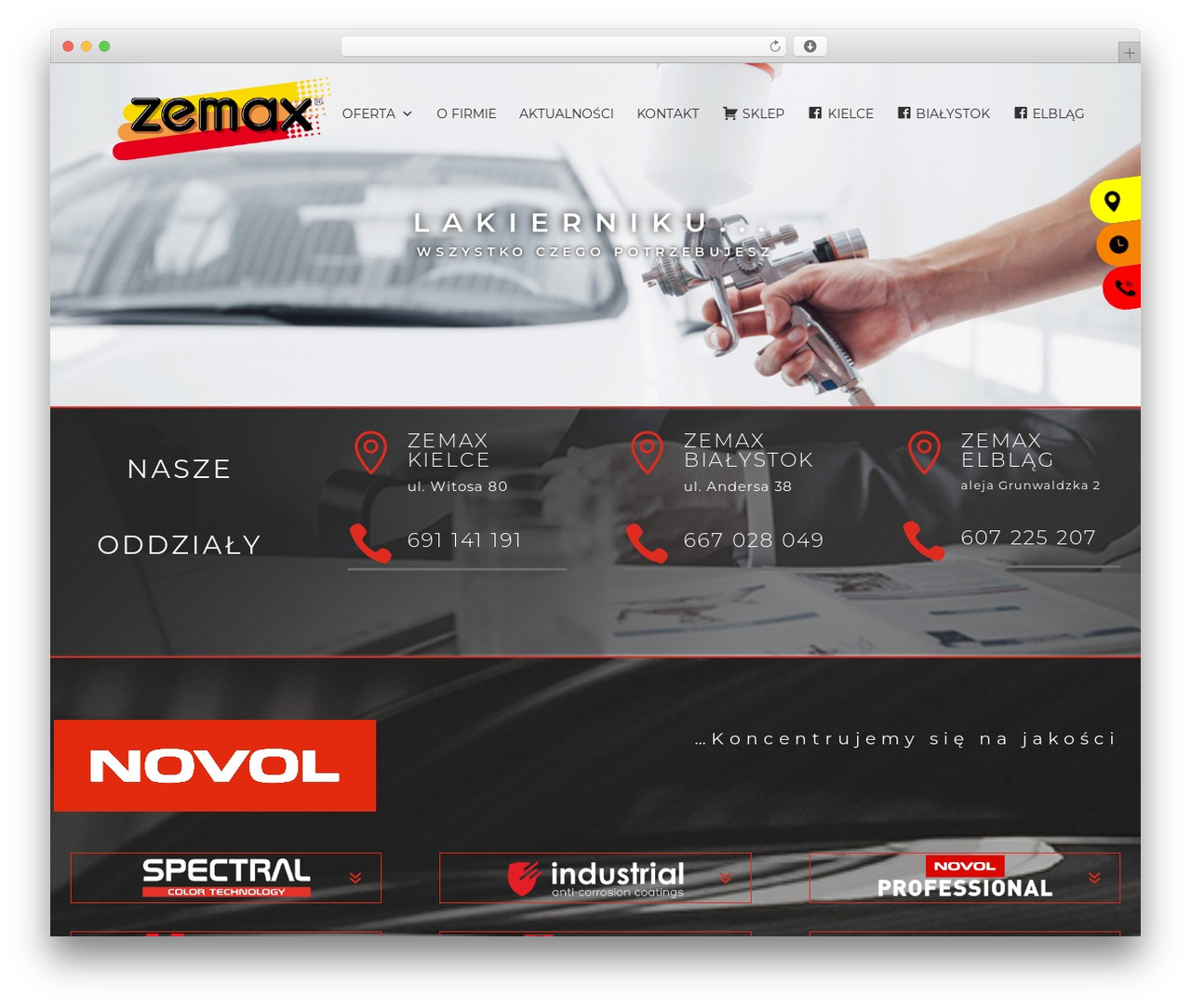 WordPress theme webtec-theme - zemax.pl