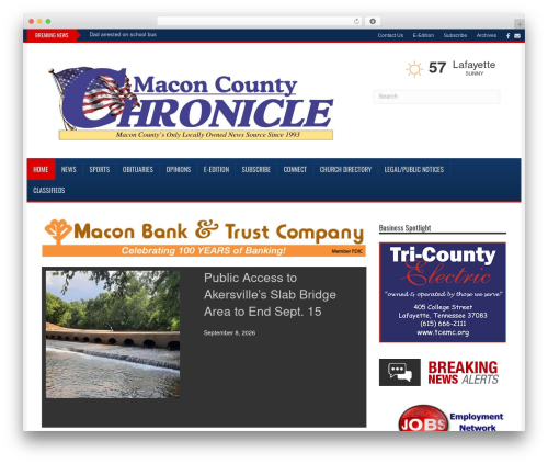 Webads admin WordPress plugin - maconcountychronicle.com