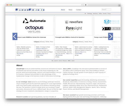 Cloud Origin WordPress theme - cloudorigin.com