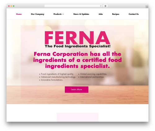 Divi WordPress theme - ferna.com.ph