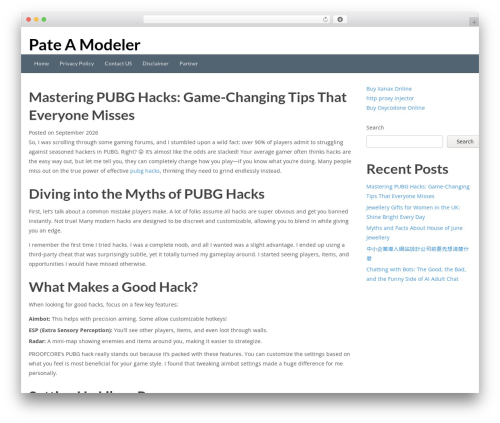 Hakeem theme WordPress - pate-a-modeler.com