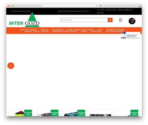 Inter Gozd WordPress theme - intergozd.si