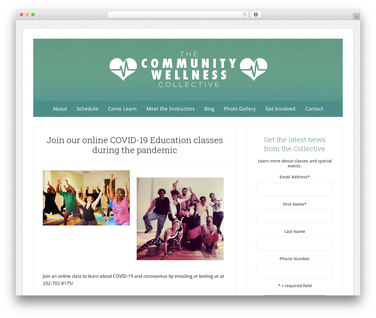 Theme WordPress CWC - communitywellnesscollective.com