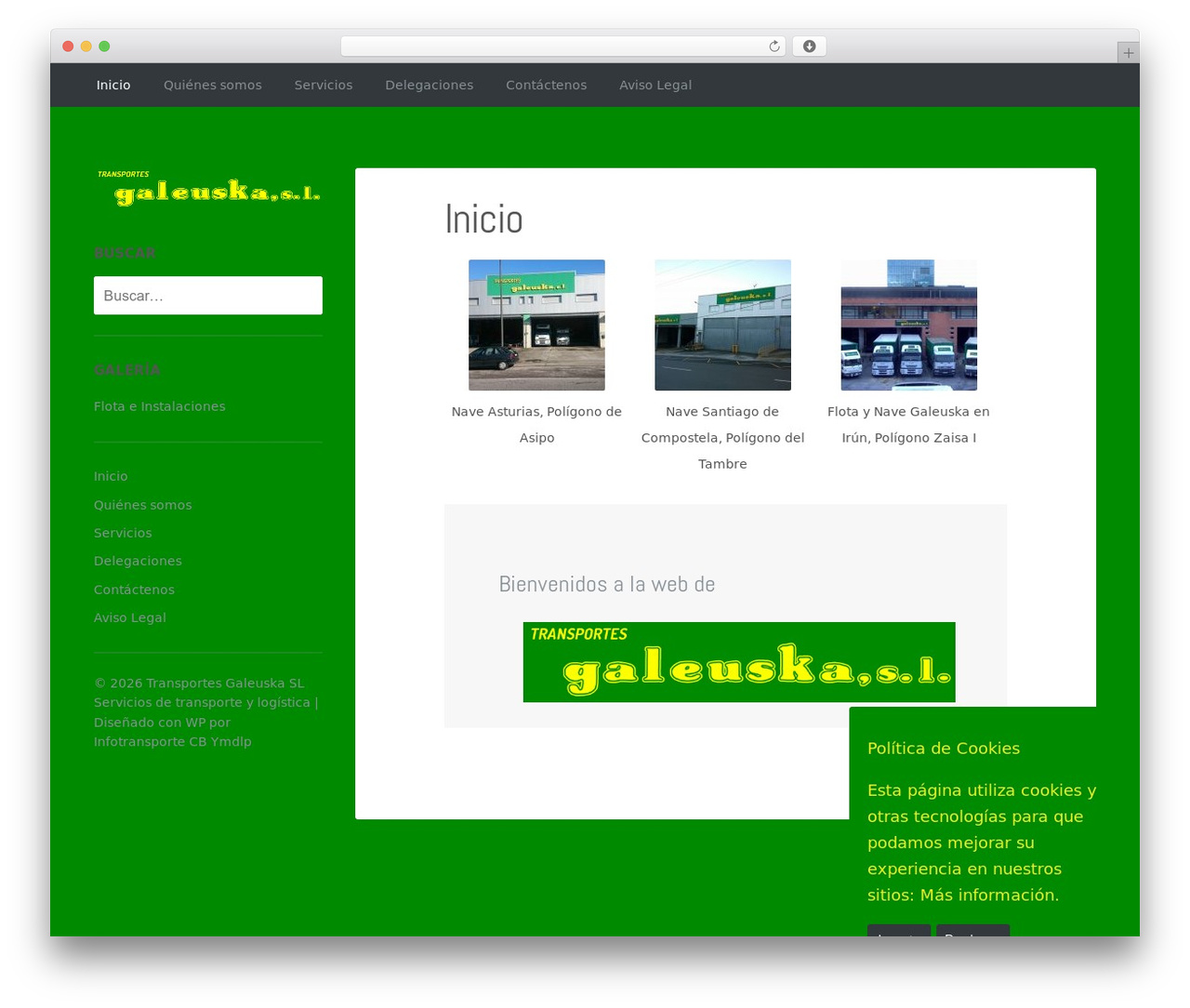 Theme WordPress Fixed - transportesgaleuska.es