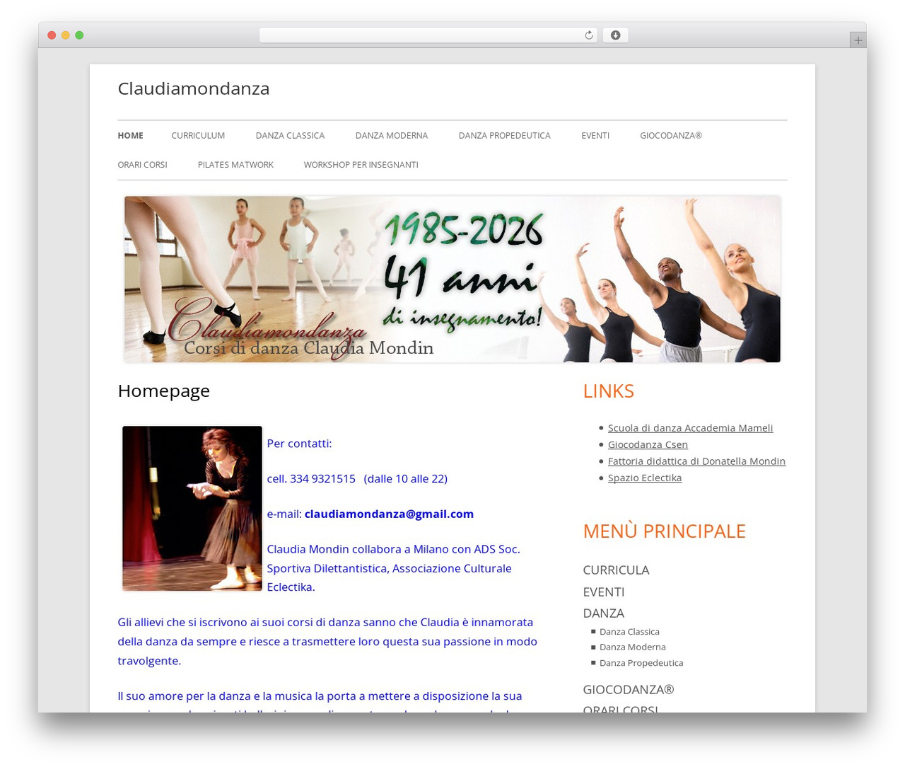 Tiny Framework WordPress page theme - claudiamondanza.it Tiny Framework WordPress page theme - claudiamondanza.it