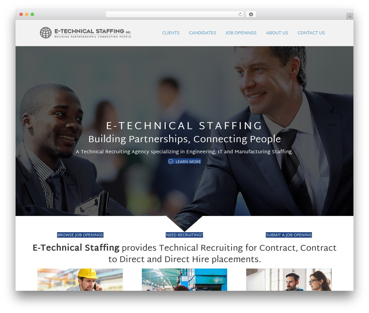 WordPress theme Beaver Builder Theme - etechnicalstaffing.com