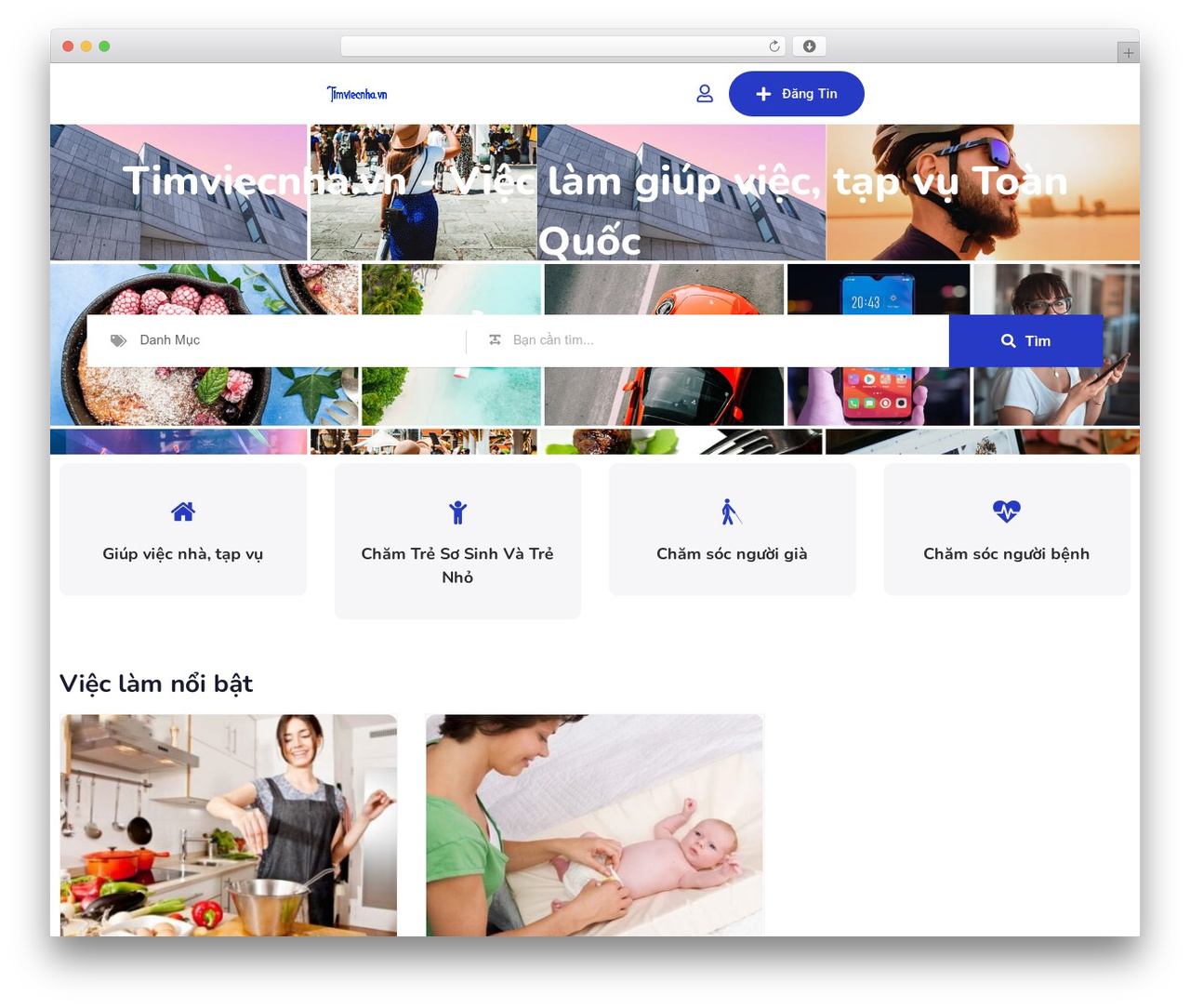 WordPress theme Classima - timviecnha.vn
