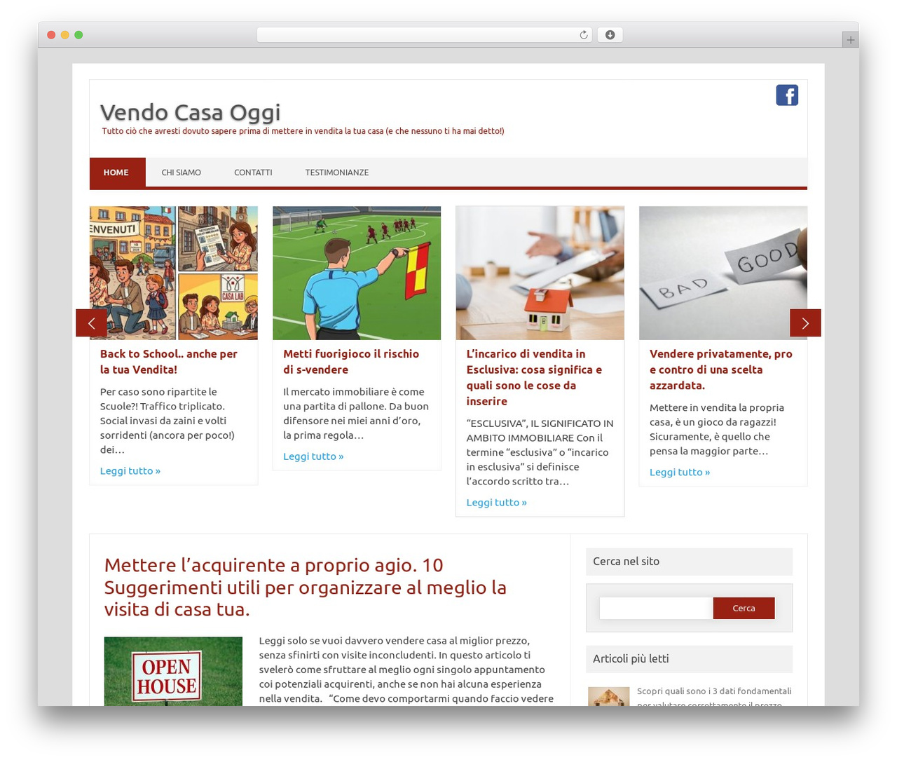WordPress theme Iconic One Pro Child - vendocasaoggi.com