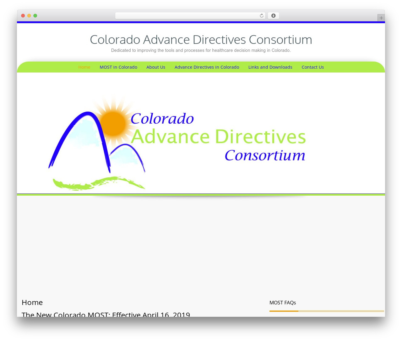 WordPress theme Preference Lite - coloradoadvancedirectives.com