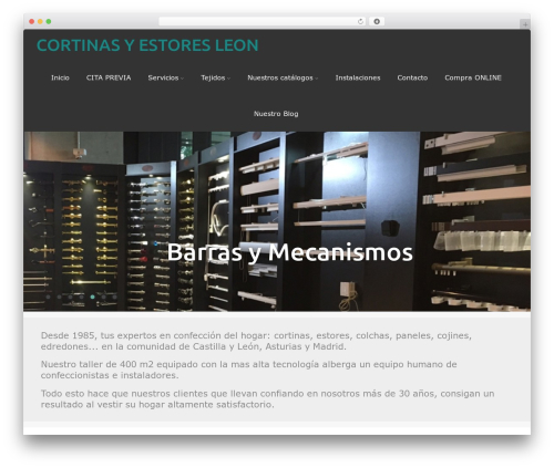 Asteria Lite theme WordPress - cortinasyestoresleon.com