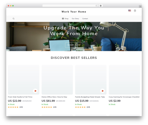 Botticelli WordPress store theme - workyourhome.com