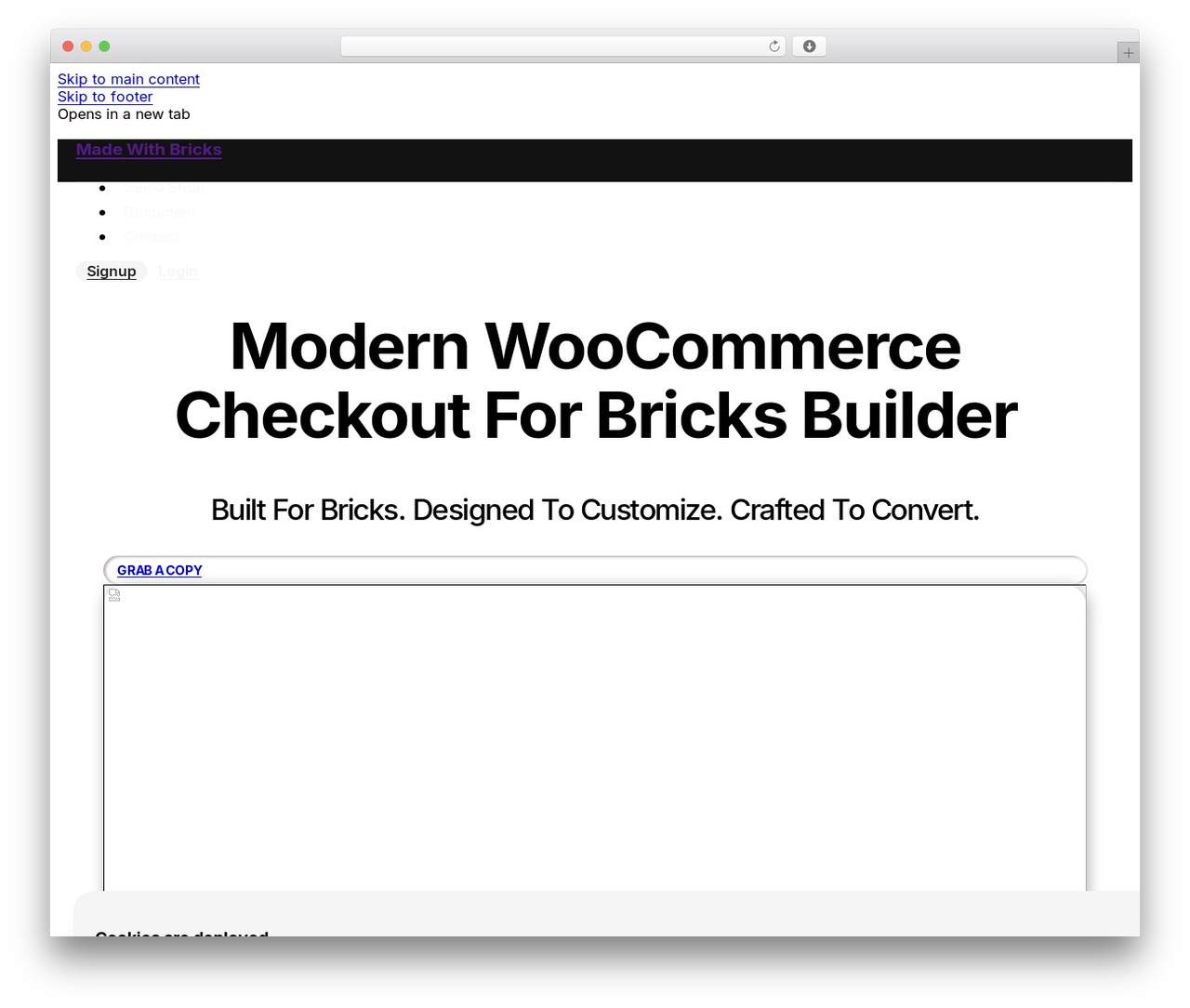 Bricks theme WordPress - made-with-bricks.com