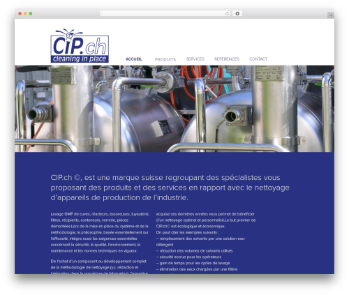 CIP WordPress theme - cleaninginplace.ch
