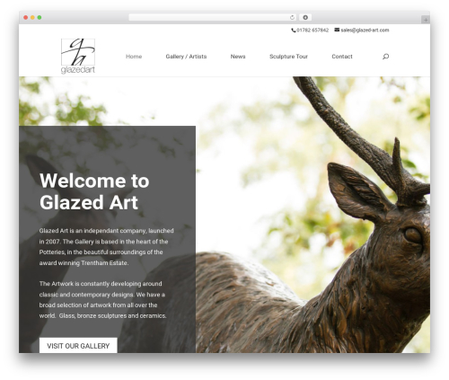 Divi WordPress theme - glazed-art.com
