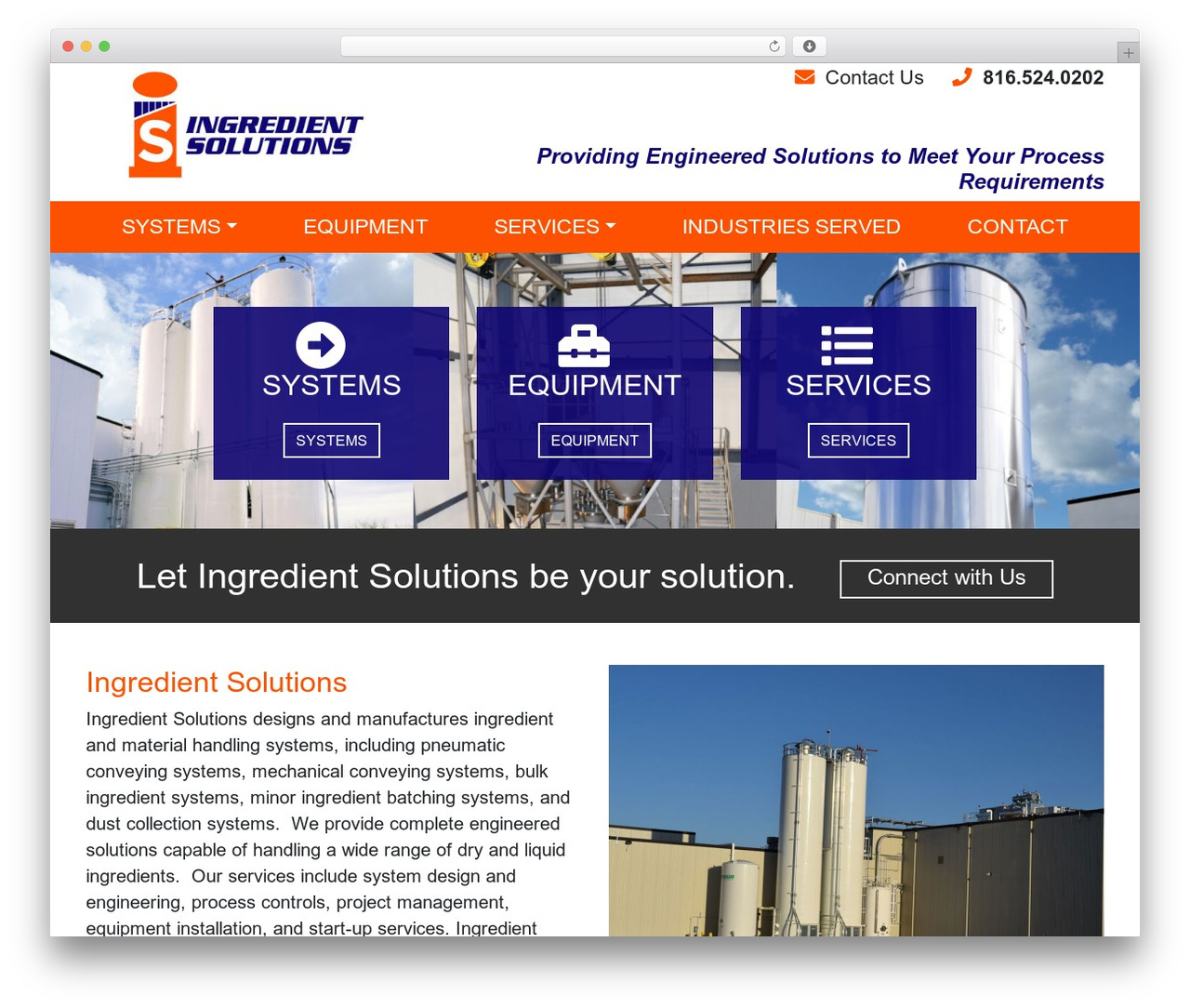 JW Bootstrap WordPress theme - ingredientsolutionsllc.com