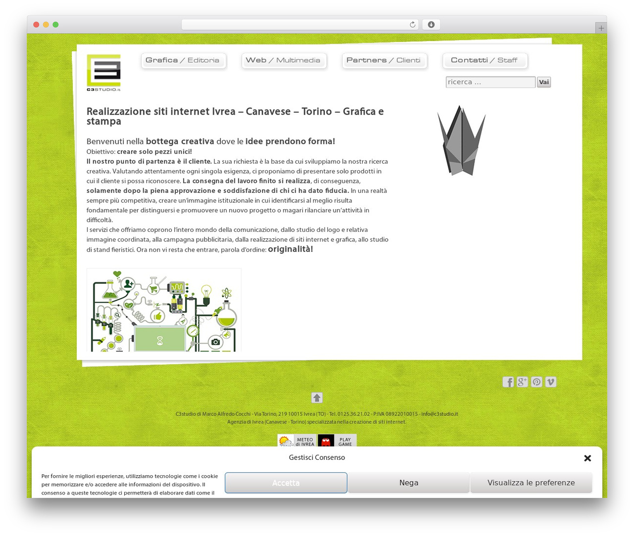 Responsive WordPress theme - c3studio.it