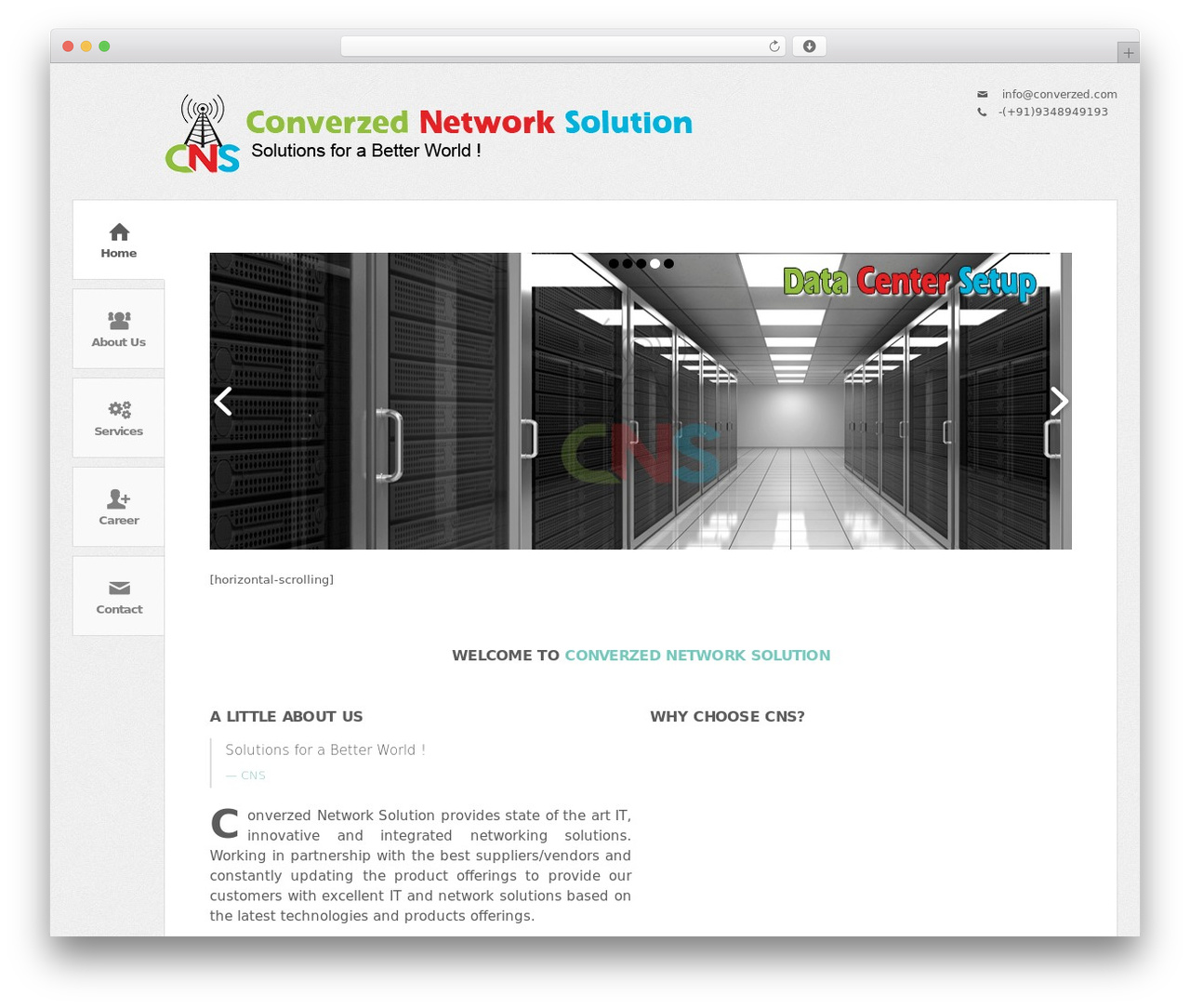 WordPress theme CNS - converzed.com