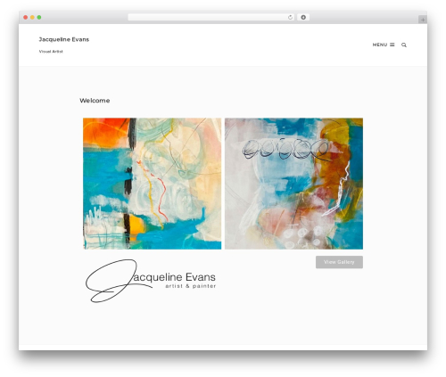 WordPress theme Darren - jacquelineevansart.com