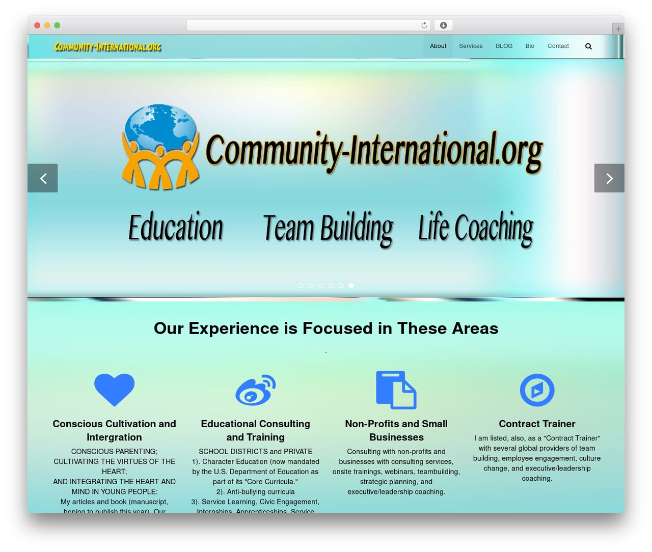 WordPress theme DMS - community-international.org