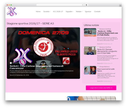 WordPress theme Evior - villacortesevolley.eu