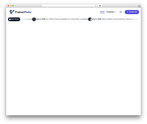 Blogsy best free WordPress theme - framerpicks.com Blogsy best free WordPress theme - framerpicks.com