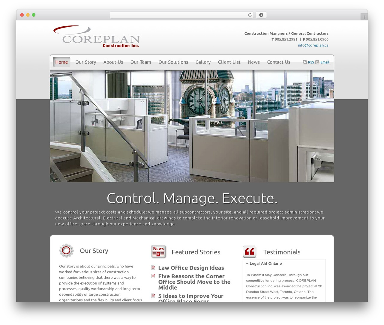 Catalyst business WordPress theme - coreplan.ca
