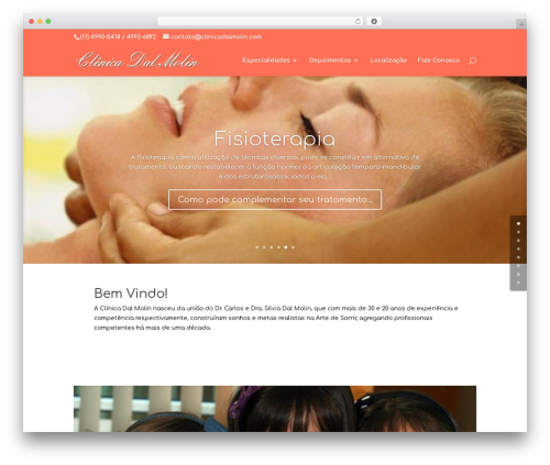 Divi WordPress theme - clinicadalmolin.com