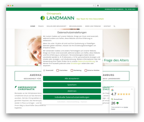 Newsletter2Go free WordPress plugin - chiropraxis-landmann.de