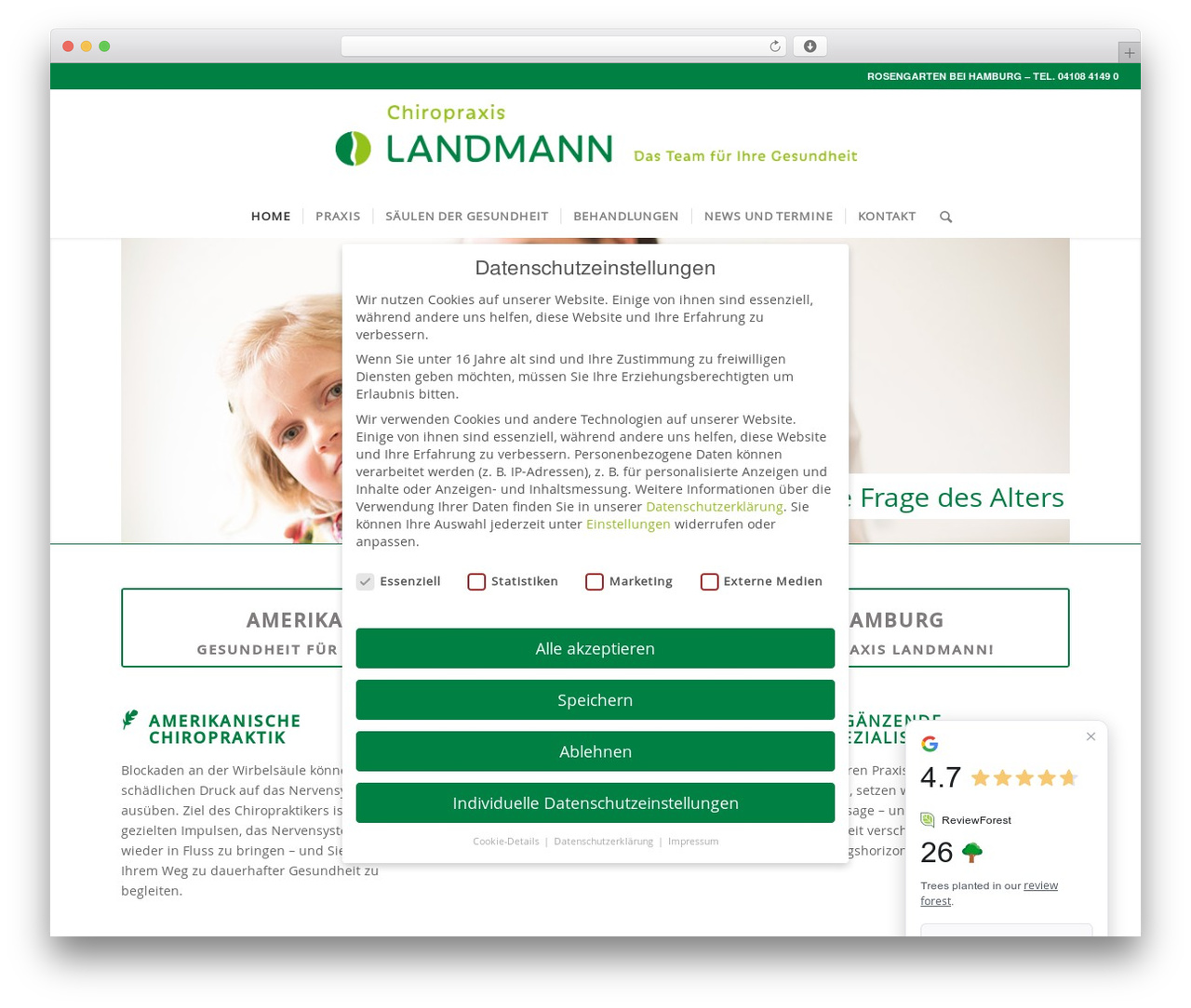 Enfold premium WordPress theme - chiropraxis-landmann.de