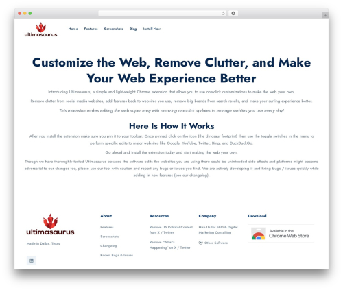 Killar WordPress theme - ultimasaurus.com