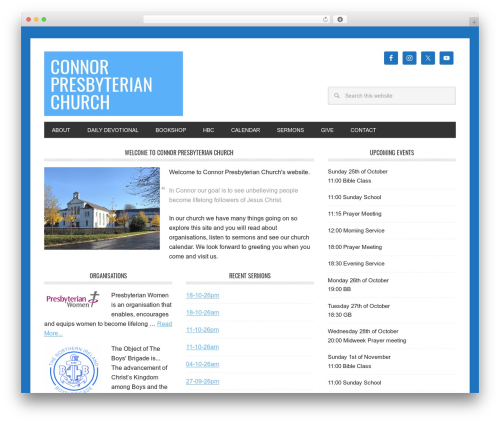 Simple google icalendar widget WordPress plugin - connorpresbyterianchurch.org