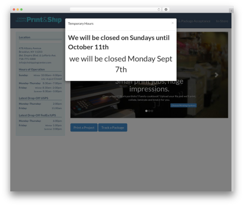 Spotlight theme WordPress - chshippingcenter.com